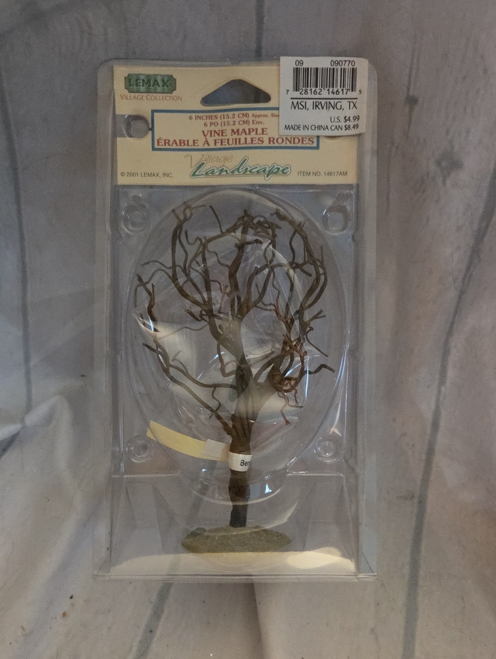 Lemax Brown Vine Maple Miniature Tree with Twisted Branches